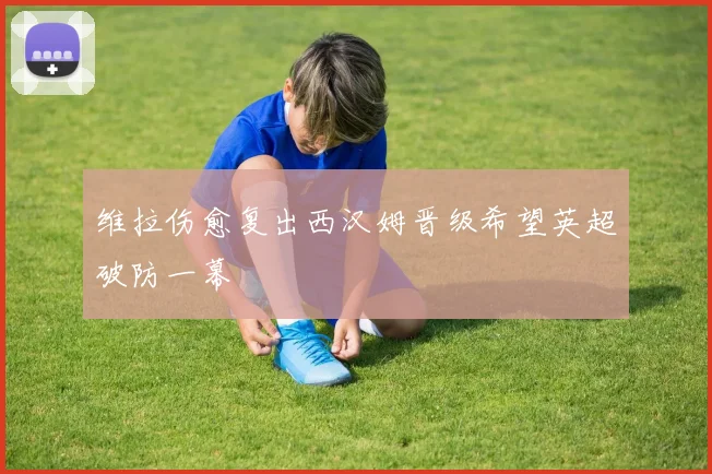 维拉伤愈复出西汉姆晋级希望英超破防一幕